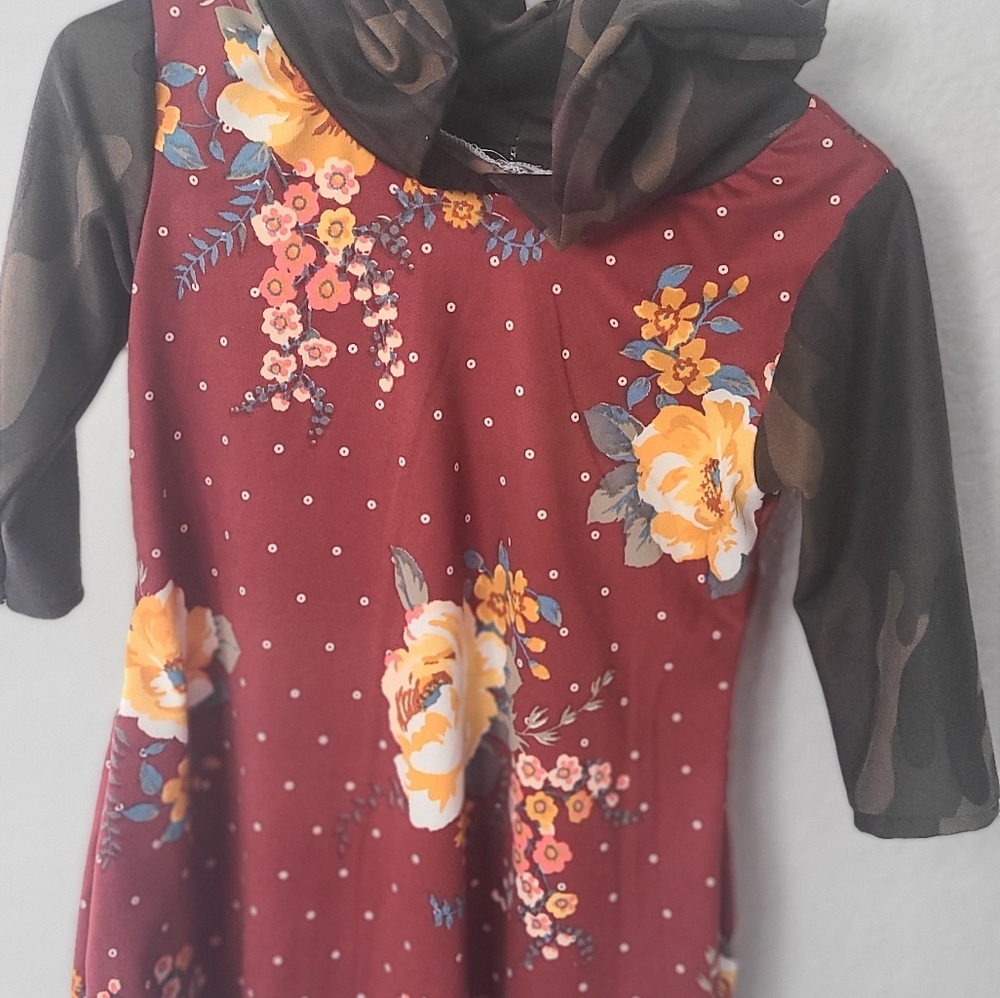 Hooded tshirt dress